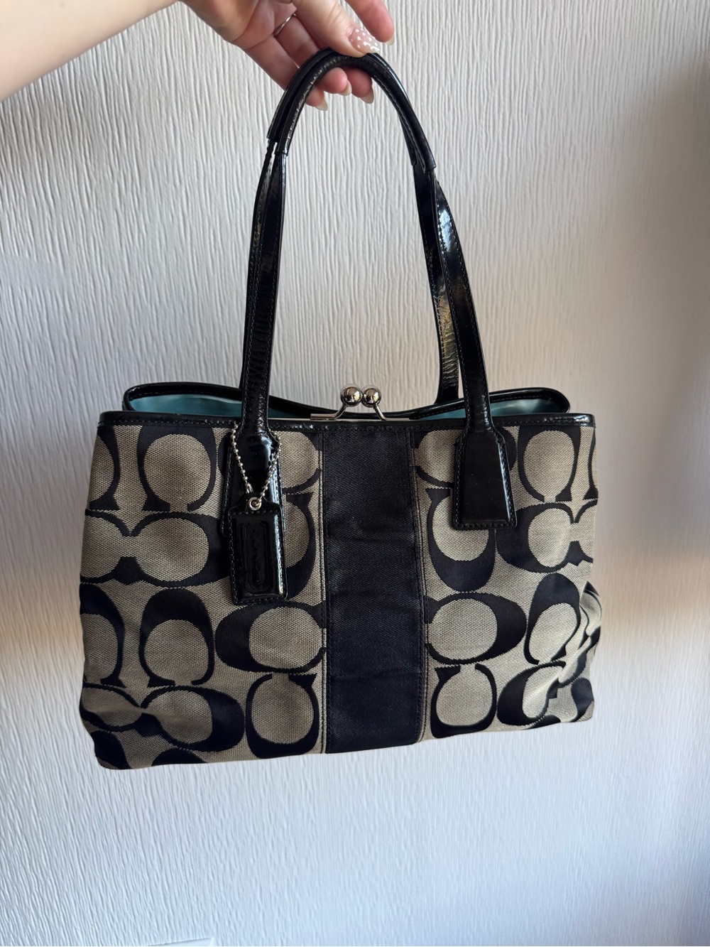 Coach kiss lock vintage bag